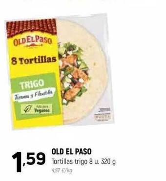 Coviran Old el paso tortillas trigo oferta