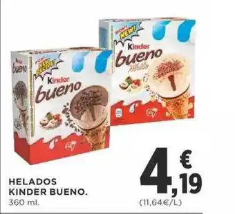 Supercor Helados kinder bueno oferta