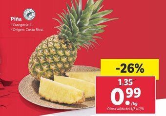 Lidl Piña oferta