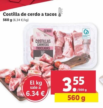 Lidl Costilla de Cerdo a Tacos oferta