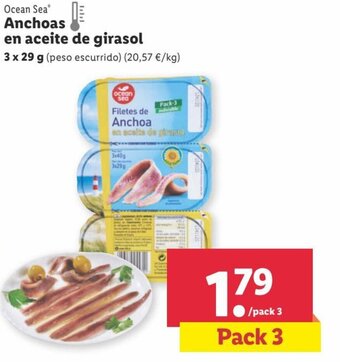 Lidl Anchoas En Aceite de Girasol oferta