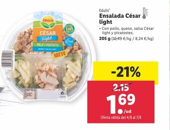 Lidl Ensalada César Light oferta