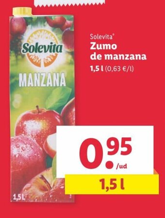 Lidl Zumo de manzana oferta