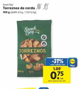 Lidl Torreznos de cerdo oferta