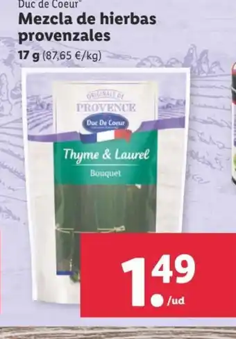 Lidl Mezcla de hierbas provenzales oferta