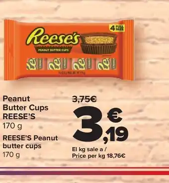 Carrefour Market Peanut butter cups reese's oferta