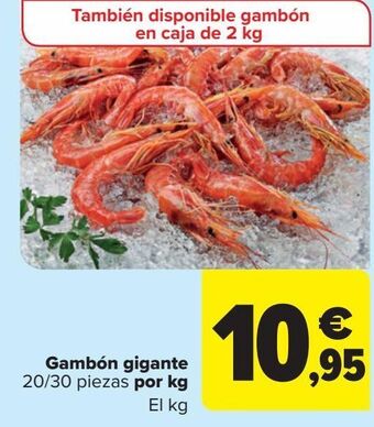 Carrefour Gambón gigante 20/30 piezas oferta