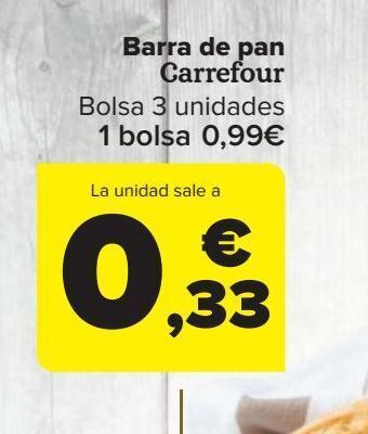Carrefour Barra de pan carrefour oferta