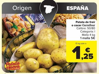 Carrefour Patata de freír o cocer carrefour oferta