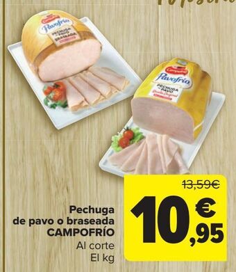 Carrefour Pechuga de pavo o braseada campofrío oferta