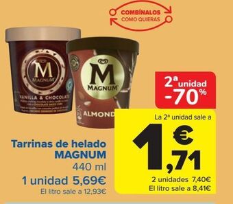 Carrefour Tarrinas de helado magnum oferta
