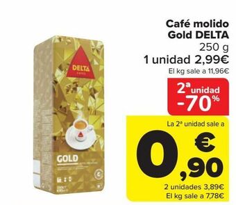 Carrefour Café molido gold delta oferta