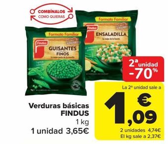 Carrefour Verduras básicas findus oferta