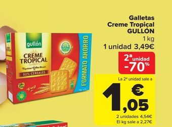 Carrefour Galletas creme tropical gullón oferta