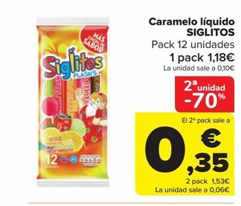 Carrefour Caramelo líquido siglitos oferta