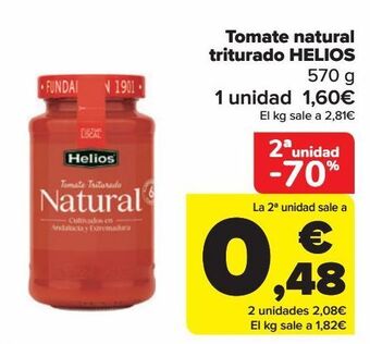 Carrefour Tomate natural triturado helios oferta