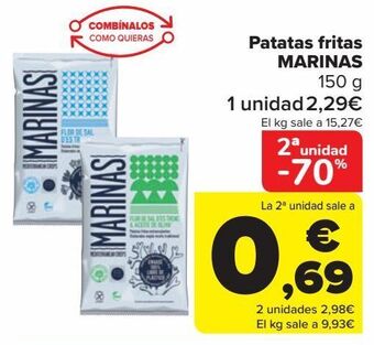 Carrefour Patatas fritas marinas oferta