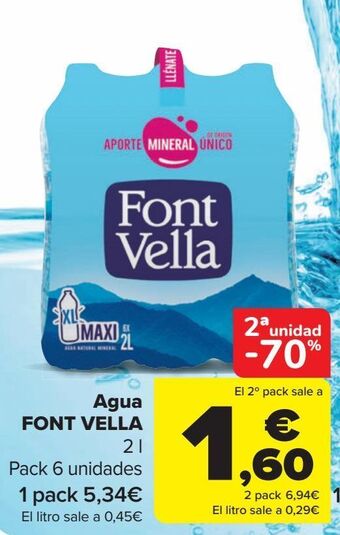 Carrefour Agua font vella oferta