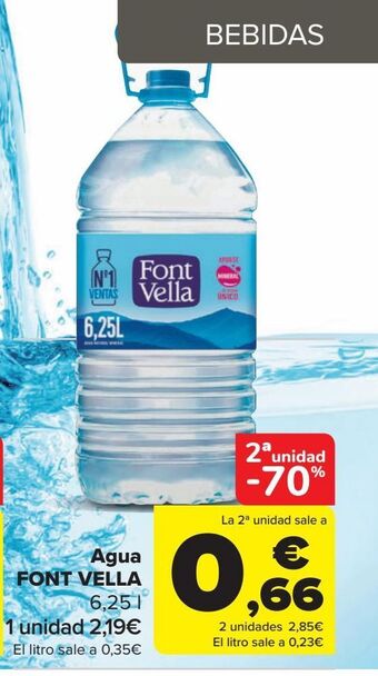 Carrefour Agua font vella oferta