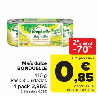 Carrefour Maíz dulce bonduelle oferta