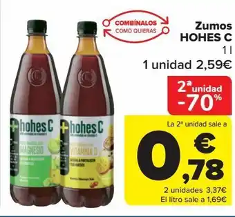 Carrefour Zumos hohes c oferta