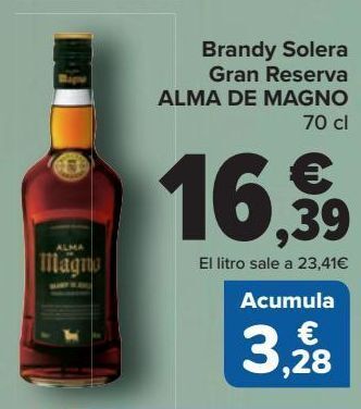 Carrefour Brandy solera gran reserva alma de magno oferta