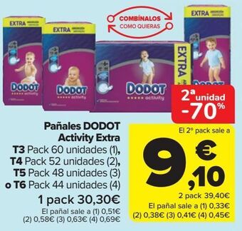 Carrefour Pañales dodot activity extra oferta