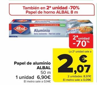 Carrefour Papel de aluminio albal oferta