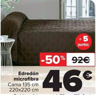 Carrefour Edredón microfibra oferta