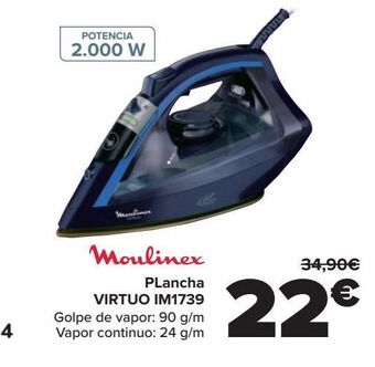 Carrefour Moulinex plancha virtuo im1739 oferta