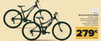 Carrefour Bicicleta mtb 270 racer oferta