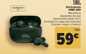 Carrefour Jbl auriculares vibe 200 oferta
