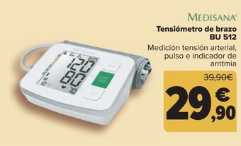 Carrefour Medisana tensiómetro de brazo bu 512 oferta