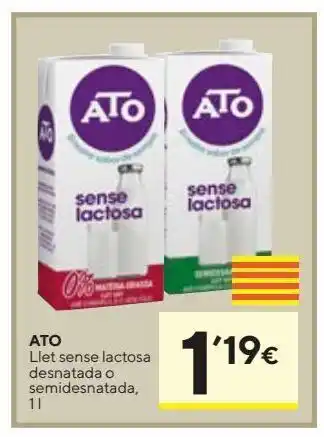 Caprabo Llet sense lactosa desanatada o semidesnatada ato oferta