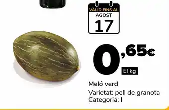 Supeco Melón verde oferta
