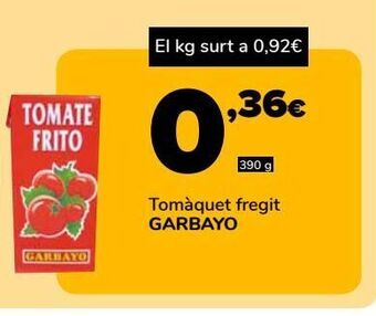 Supeco Tomate frito garbayo oferta