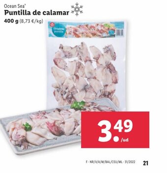 Lidl Puntilla de calamar oferta