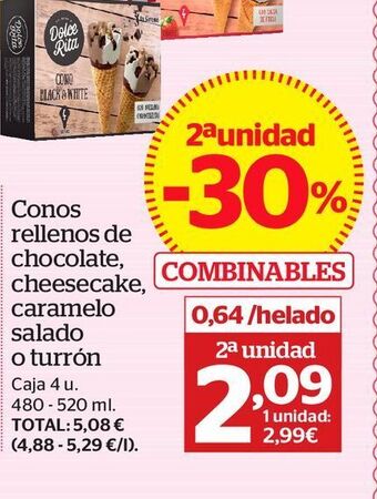 Conos de chocolate