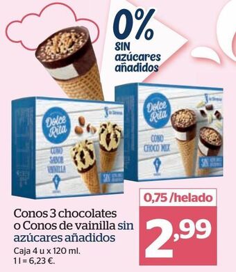 La Sirena Conos de vainilla oferta