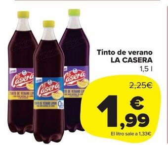 Carrefour Market Tinto de verano la casera oferta