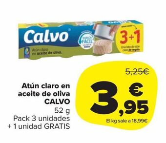 Carrefour Market Atún claro en aceite de oliva calvo oferta