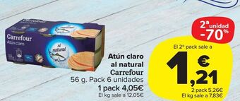 Carrefour Market Atún claro al natural carrefour oferta
