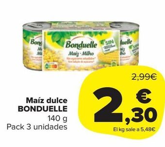 Carrefour Market Maíz dulce bonduelle oferta