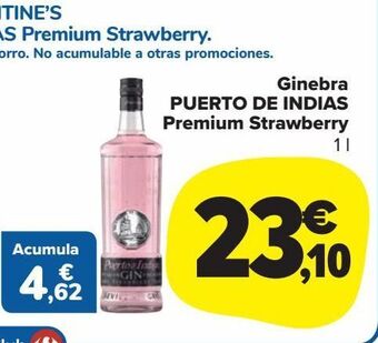 Carrefour Market Ginebra puerto de indias premium strawberry oferta