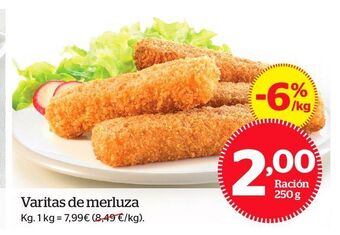 La Sirena Varitas de merluza oferta