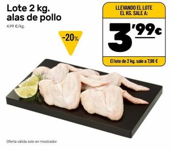 AhorraMas Alas de pollo oferta