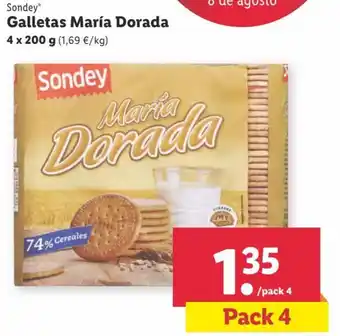 Lidl Galletes maria dorada oferta