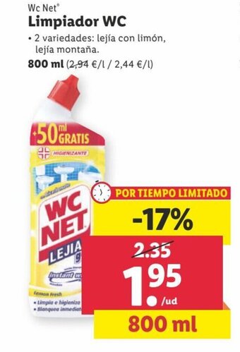 Lidl Limpiador WC oferta