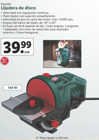 Lidl Lijadora de disco oferta