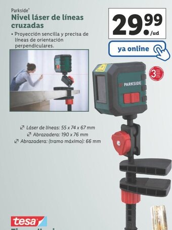 Lidl Nivel láser de lineas cruzadas oferta